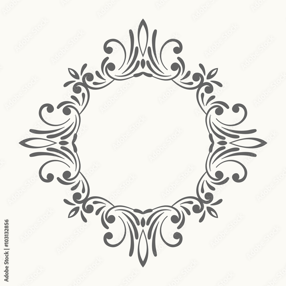 Elegant luxury retro floral frame. Elegant luxury retro floral frame.