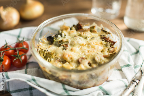Vegetable casserole with cheese
