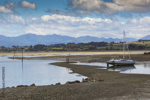 Calm seas of the Abel Tasman National Park, South Island, New Ze