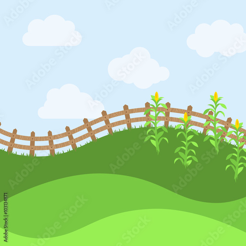 Vector Farm Themed Background
