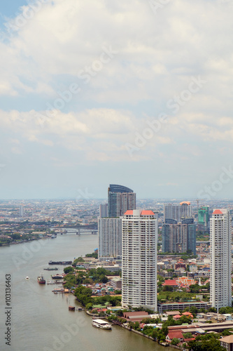 Bangkok city / View of Bangkok city near Chao Phraya river, Thailand. © wimage72