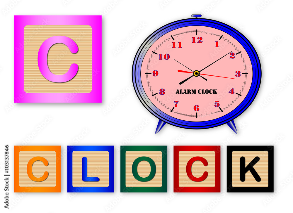 Obraz premium C Is For Clock