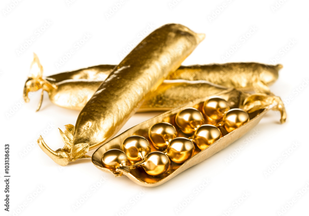 Gold pea pod Gold pea pod