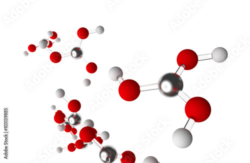 Isolated Boric Acid Molecules photo