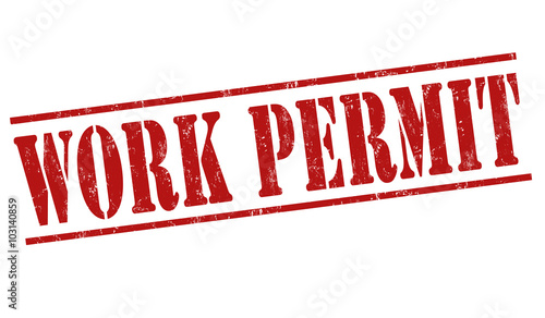 Work permit stamp