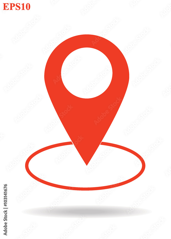 Map pin icons colored set.Map pointers on white background vector illustration Map pin icons colored set.Map pointers on white background vector illustration