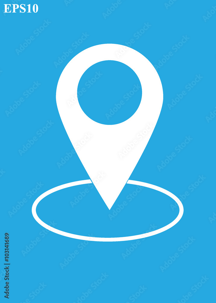 Map pin icons colored set.Map pointers on white background vector illustration Map pin icons colored set.Map pointers on white background vector illustration