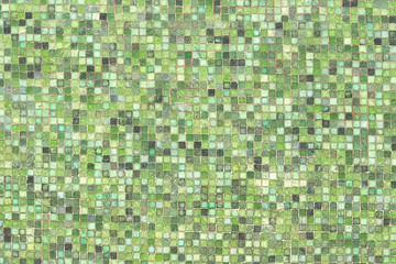Keuken achterwand Mozaïek Groene mozaïek wandtextuur achtergrond  © issalina