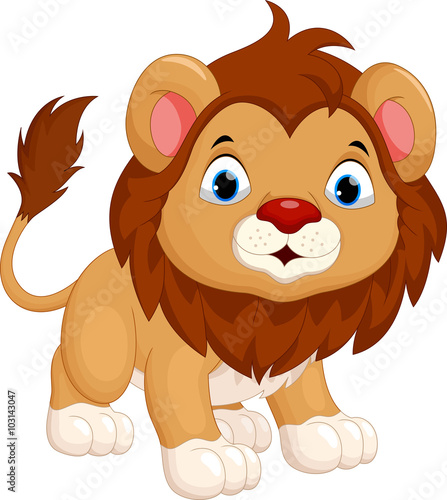 Cute lion cartoon
