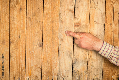 Tableau sur toile Touch wood