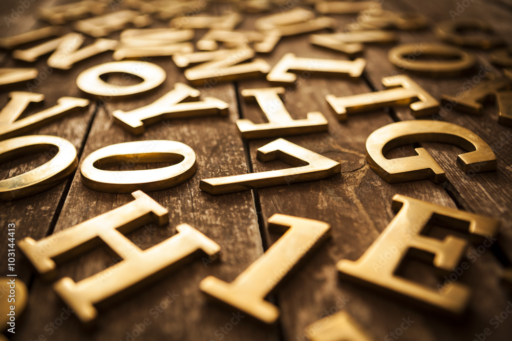 Gold Letters Background Gold Letters Background