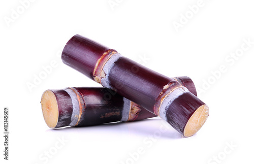 sugarcane on white background