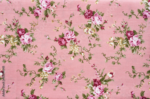 Background texture fabric floral pattern. © nimon_t