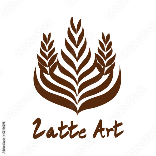 Three Rosetta Coffee Latte Art Logo, Icon, Symbol