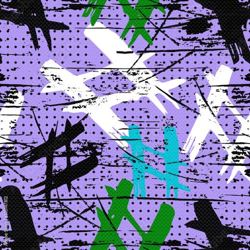 colored abstract pattern graffiti