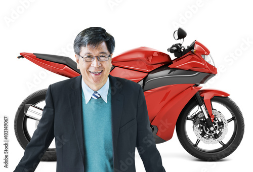 Bild auf Leinwand Motorbike Motorcycle Bike Roadster Transportation Concept