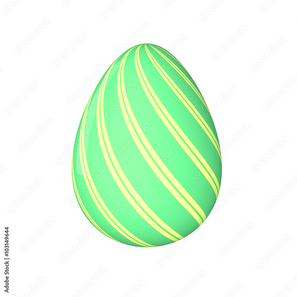 Easter egg. Painted. 3D object. Render. Easter Holiday. Easter egg. Painted. 3D object. Render. Easter Holiday.