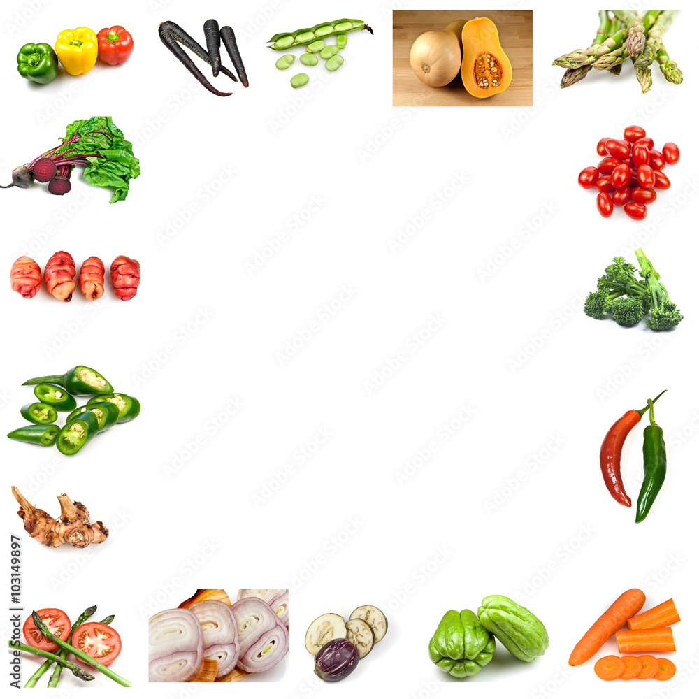 Collage of Different Vegetables Collage of Different Vegetables