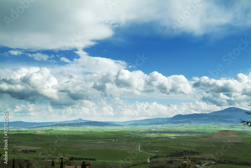 Tuscan landscape Siena hills