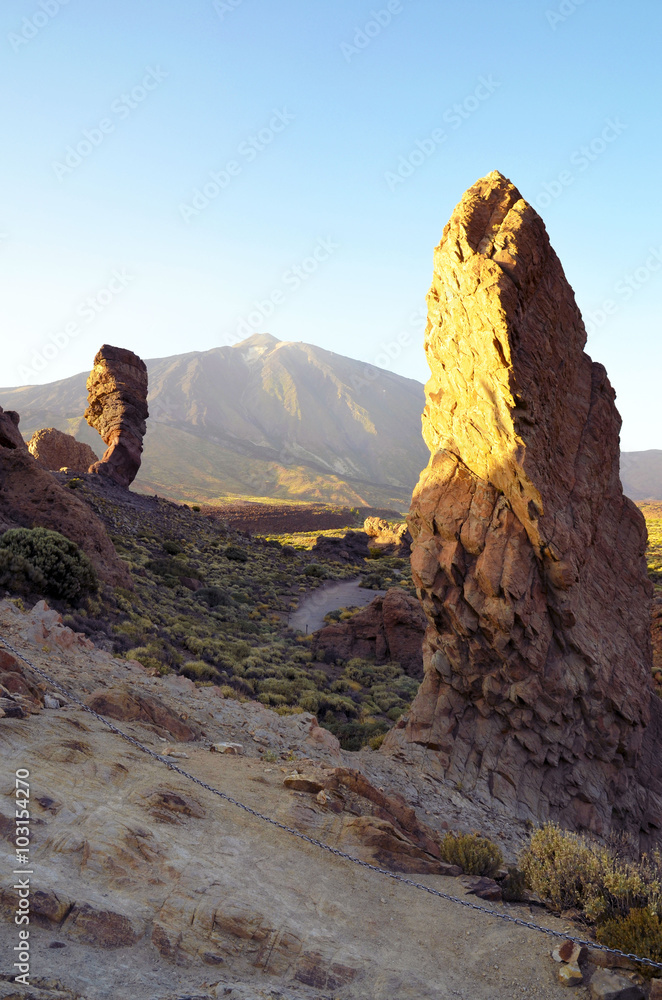 View of Teide National Park in Tenerife,Canary Islands,Spain.