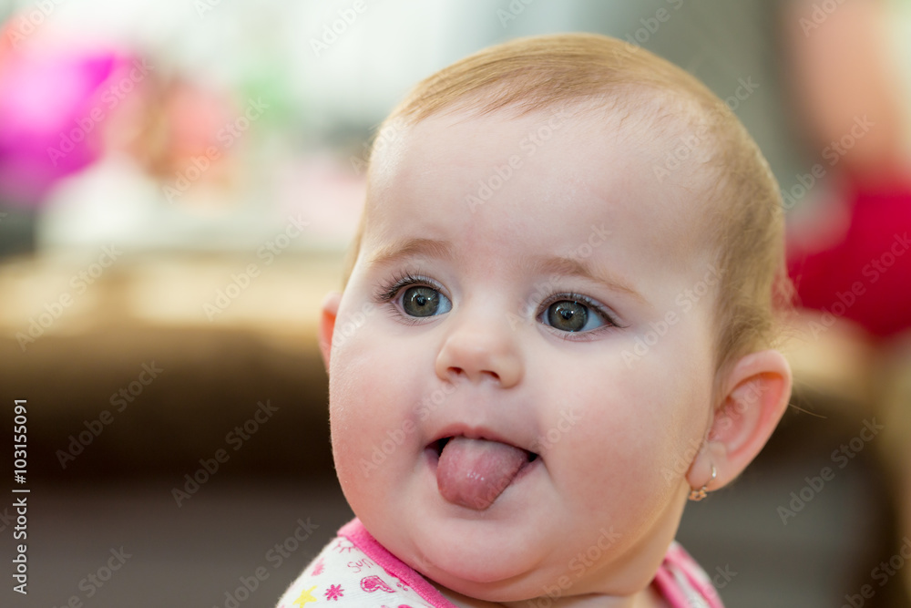 Happy cute little girl Happy cute little girl