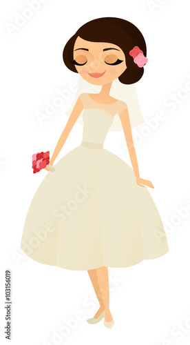 Sweet smiling bride