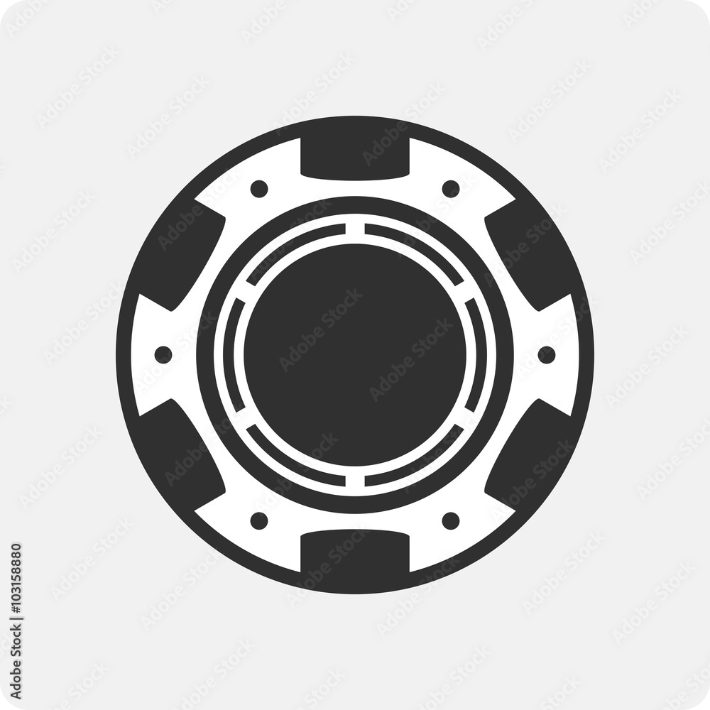 Naklejka premium Vector casino chips