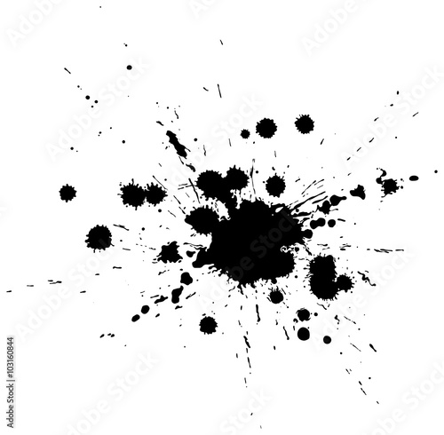 Abstract vector detailed artistic splash