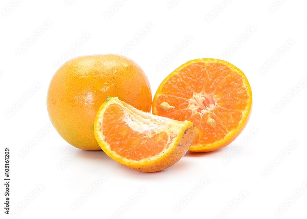Orange fruit isolated on white background Orange fruit isolated on white background