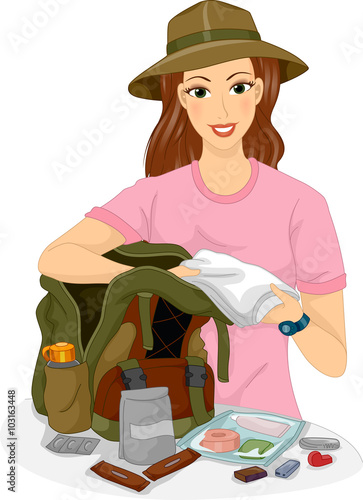 Girl Travel Hiking Packing Essentials