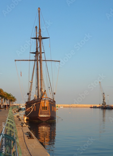 Wallpaper Mural Wooden Sailing Ship Torontodigital.ca