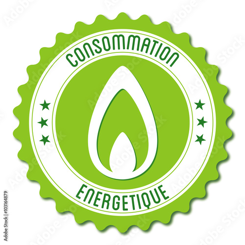 Logo consommation énergétique.