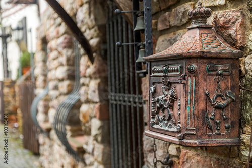 Antique Metal Copper Mailbox