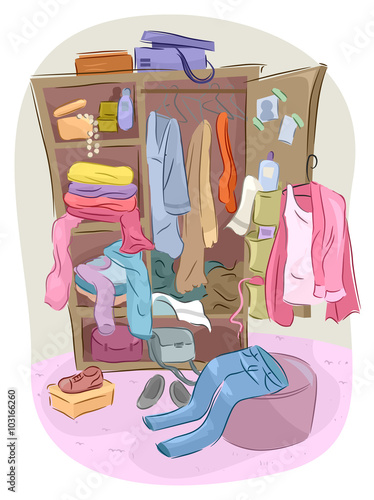 Full Closet Clutter