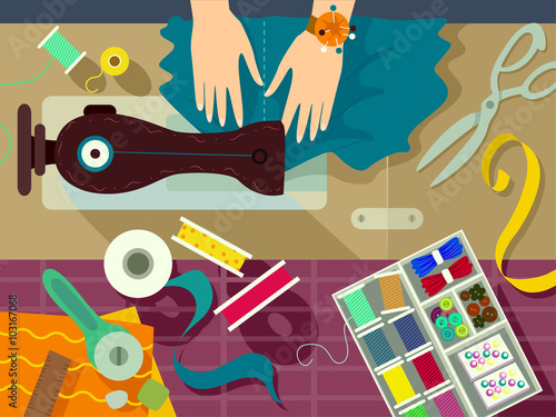 Flat Hand Sewing Materials