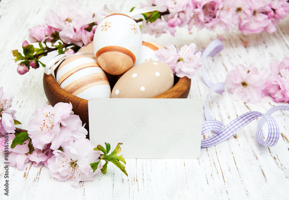 Bowl with easter eggs Bowl with easter eggs