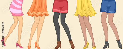 Cropped Feet Girls