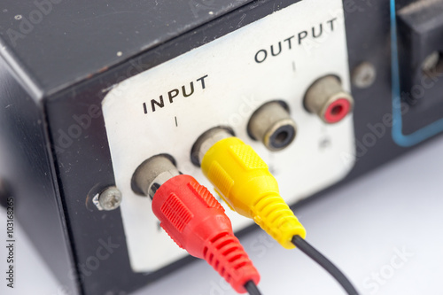 Input jacks with rca cable