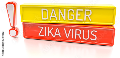 Foto Zika virus - Isolated 3D Render