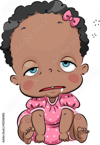 Sleepy African Baby