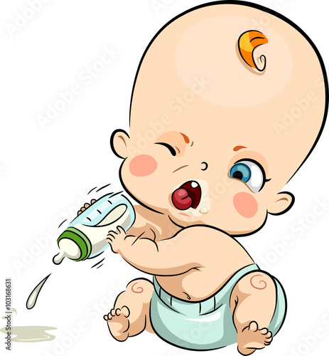 Baby Tantrum Throw Milk