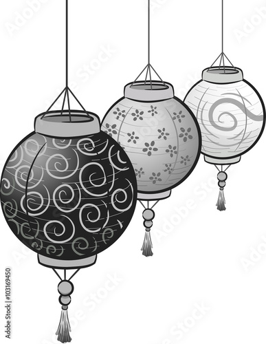Black and White Lanterns