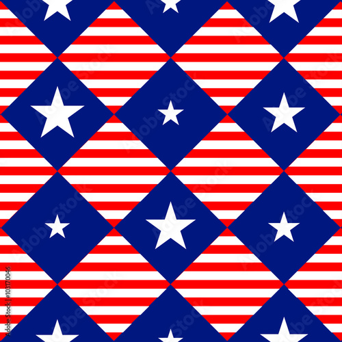 Stars Stripe USA Flag Diamo...