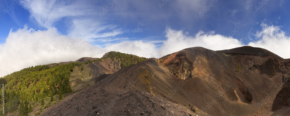 Volcanic landscape on La Palma