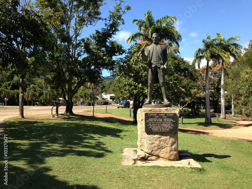 Estatua conmemorativa del Capitán Cook en Cooktown, Queensland, Australia