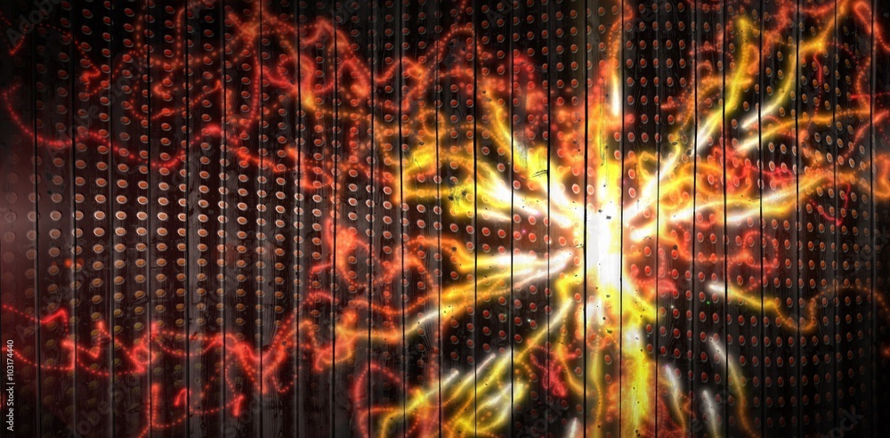 Fototapeta premium Composite image of wooden planks background