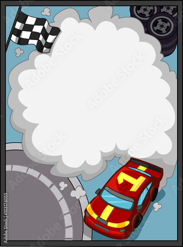 Car Race Smoke Cloud
