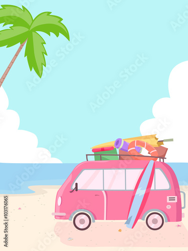 Summer Beach Van