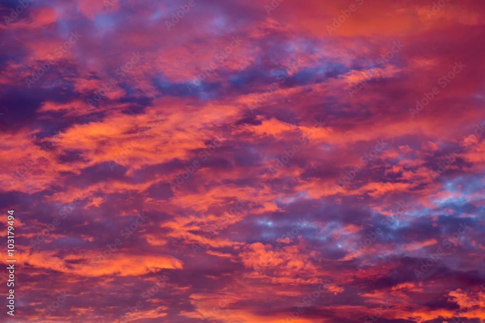 Sunset Clouds Background