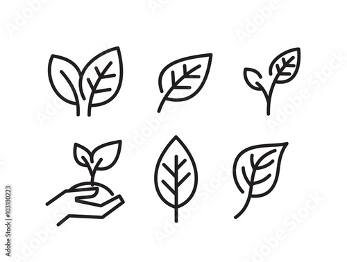 black leaves icons